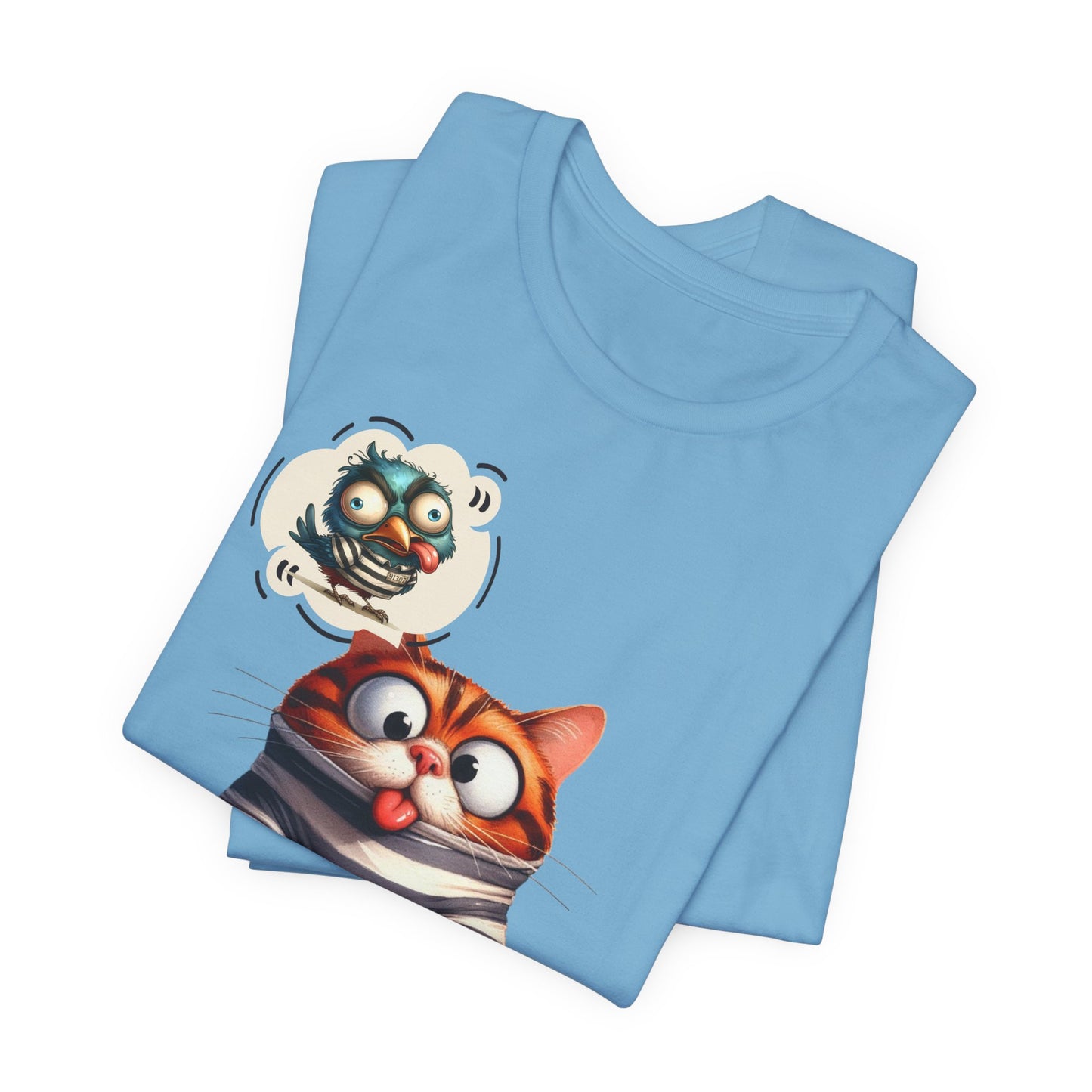 T-Shirt - Animal - Cat - I ate the jail bird (1a)
