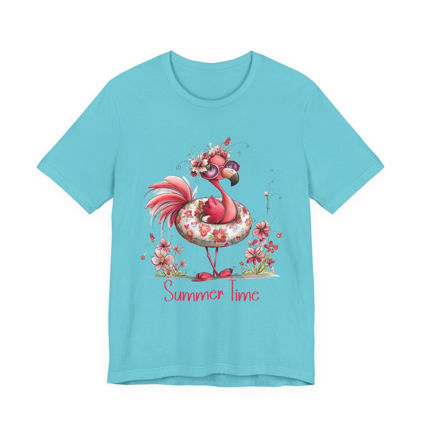 T-Shirt - Animal - Flamingo - Summer Time 01