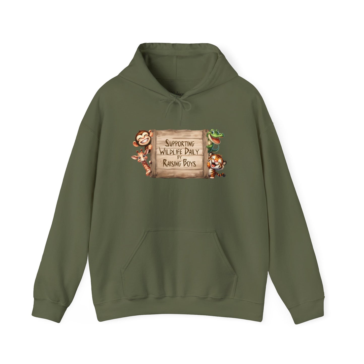 Hoodie - Supporting Wildlife by Raising Boys