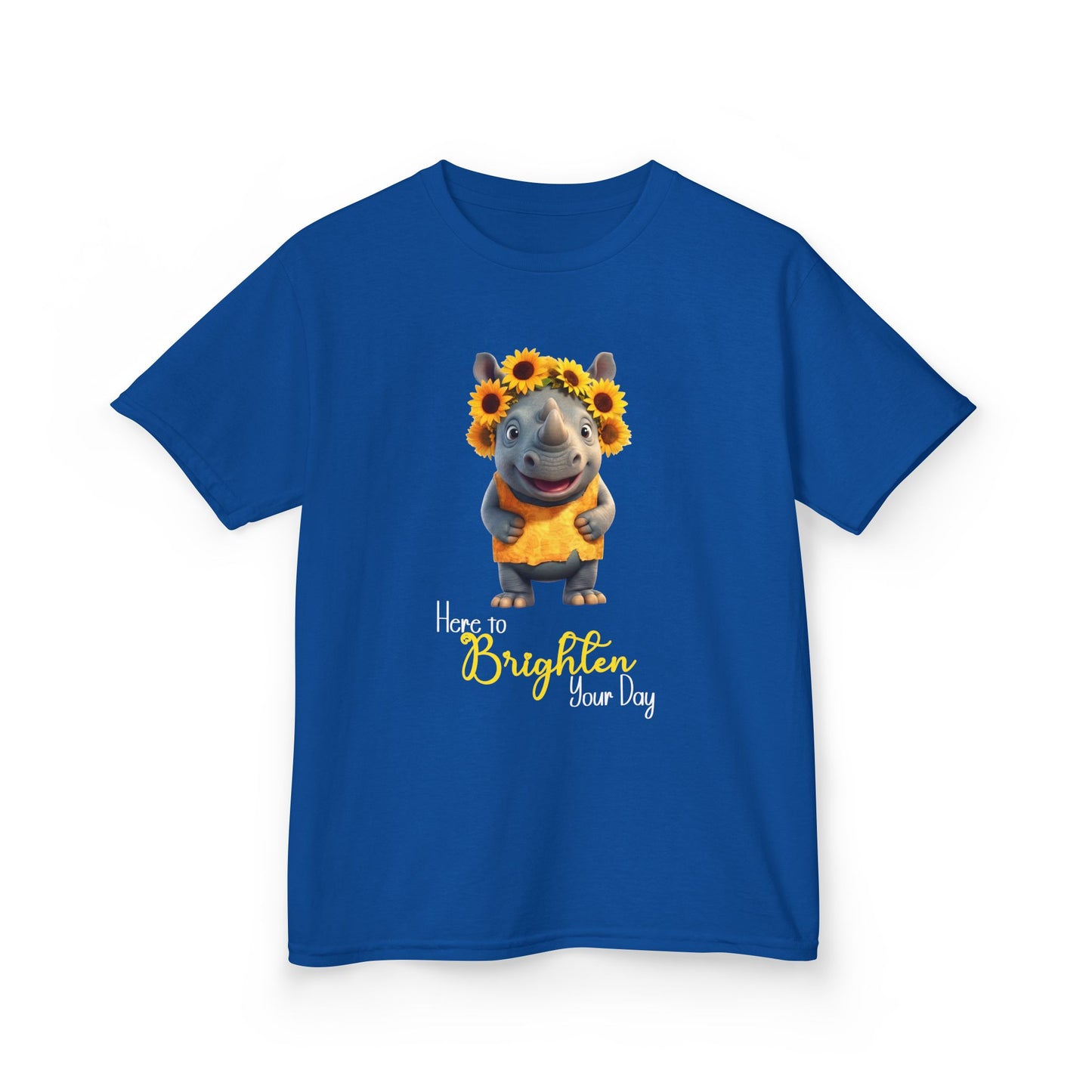 Child Tee - Animal - Here to Brighten, Rhino (01)