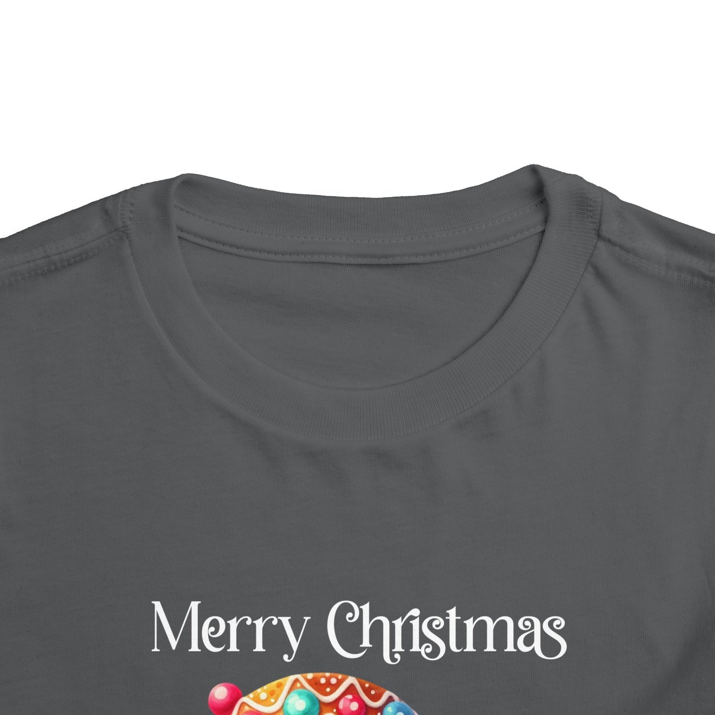 Toddler Tee - Christmas - Gingerbread - Merry Christmas (03a)