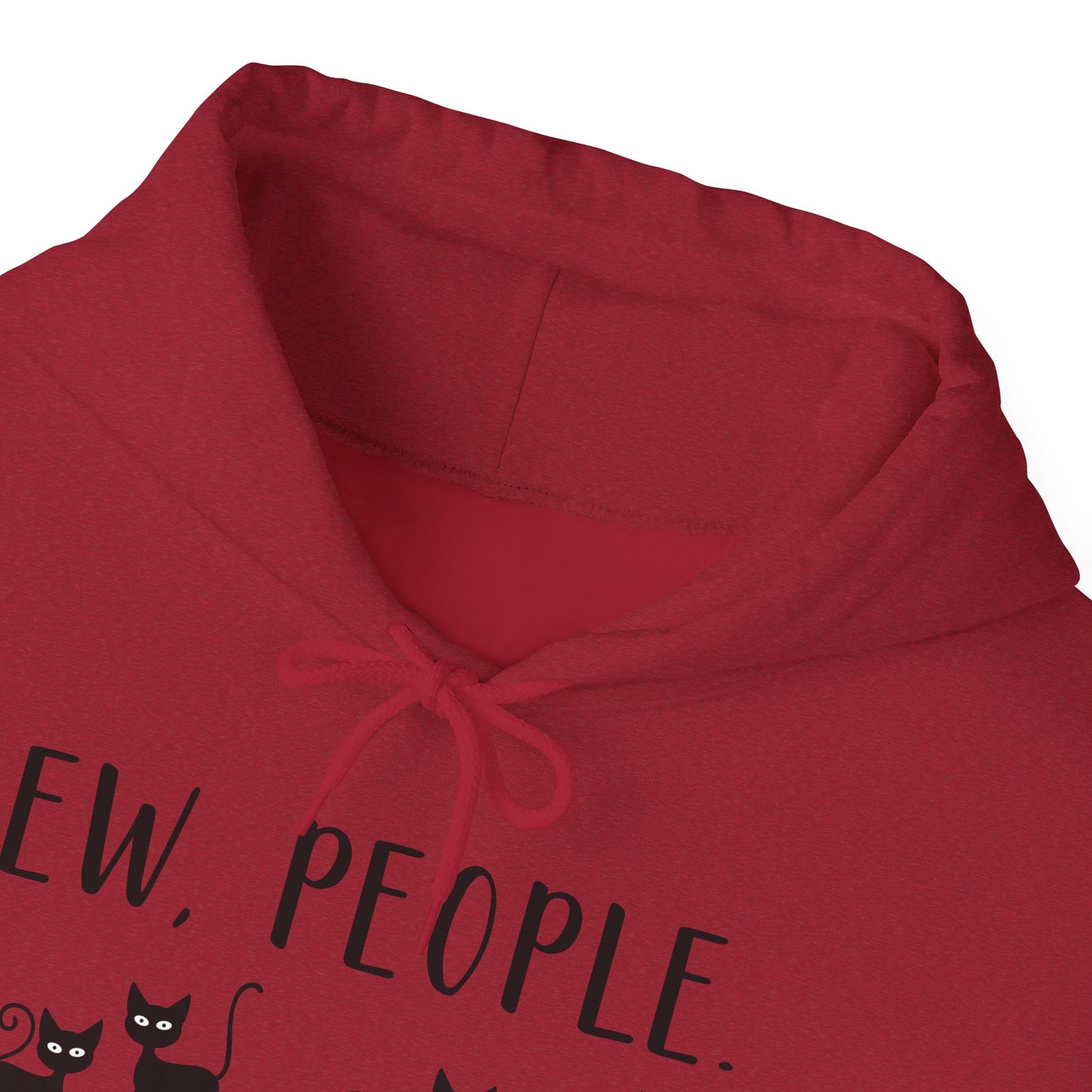 Heavy Blend Hoodie - Animal Lover - Ew People with Black Cats (01)
