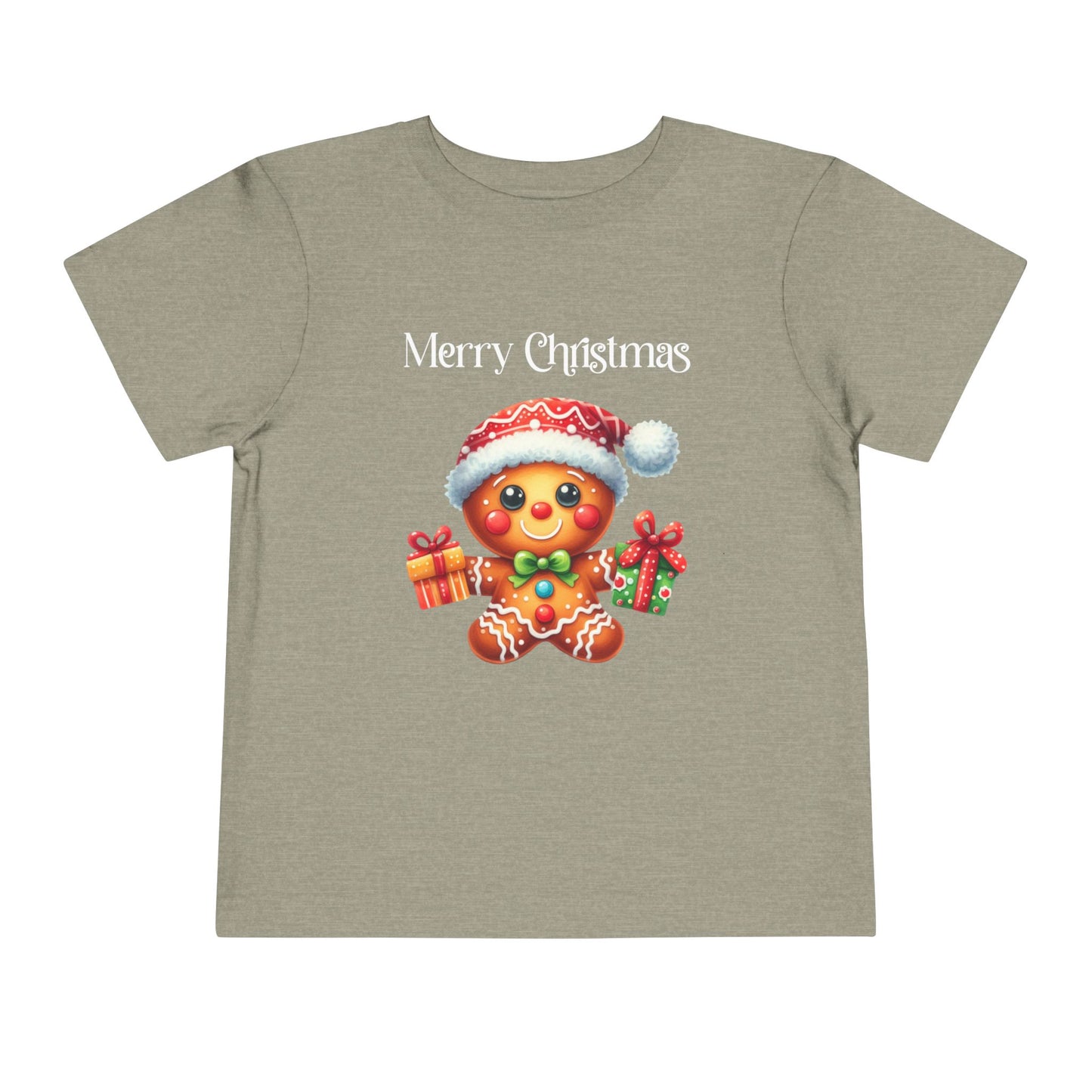 Toddler Tee - Christmas - Gingerbread - Merry Christmas (01a)