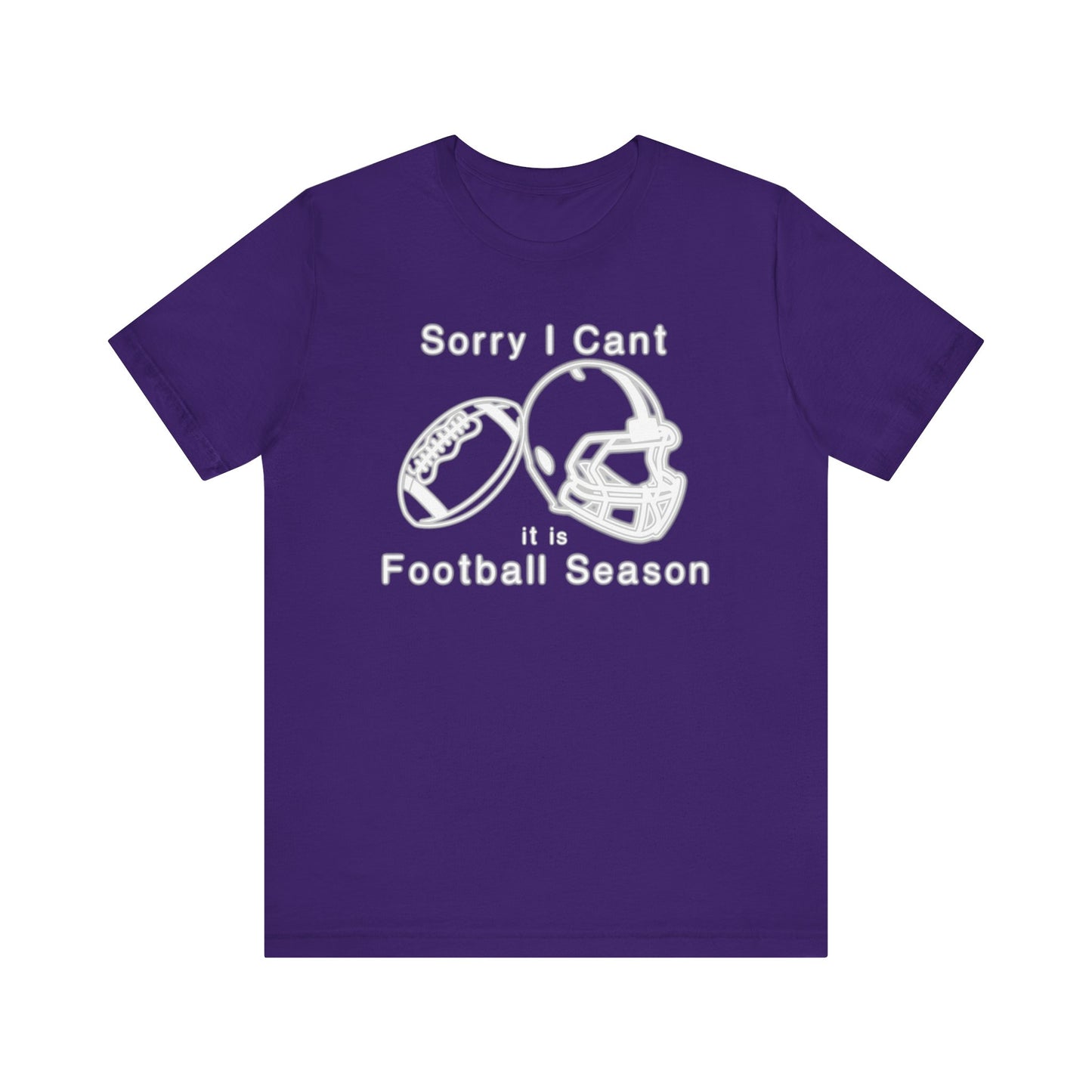 T-shirt - Football - Sorry I Cant (01j)