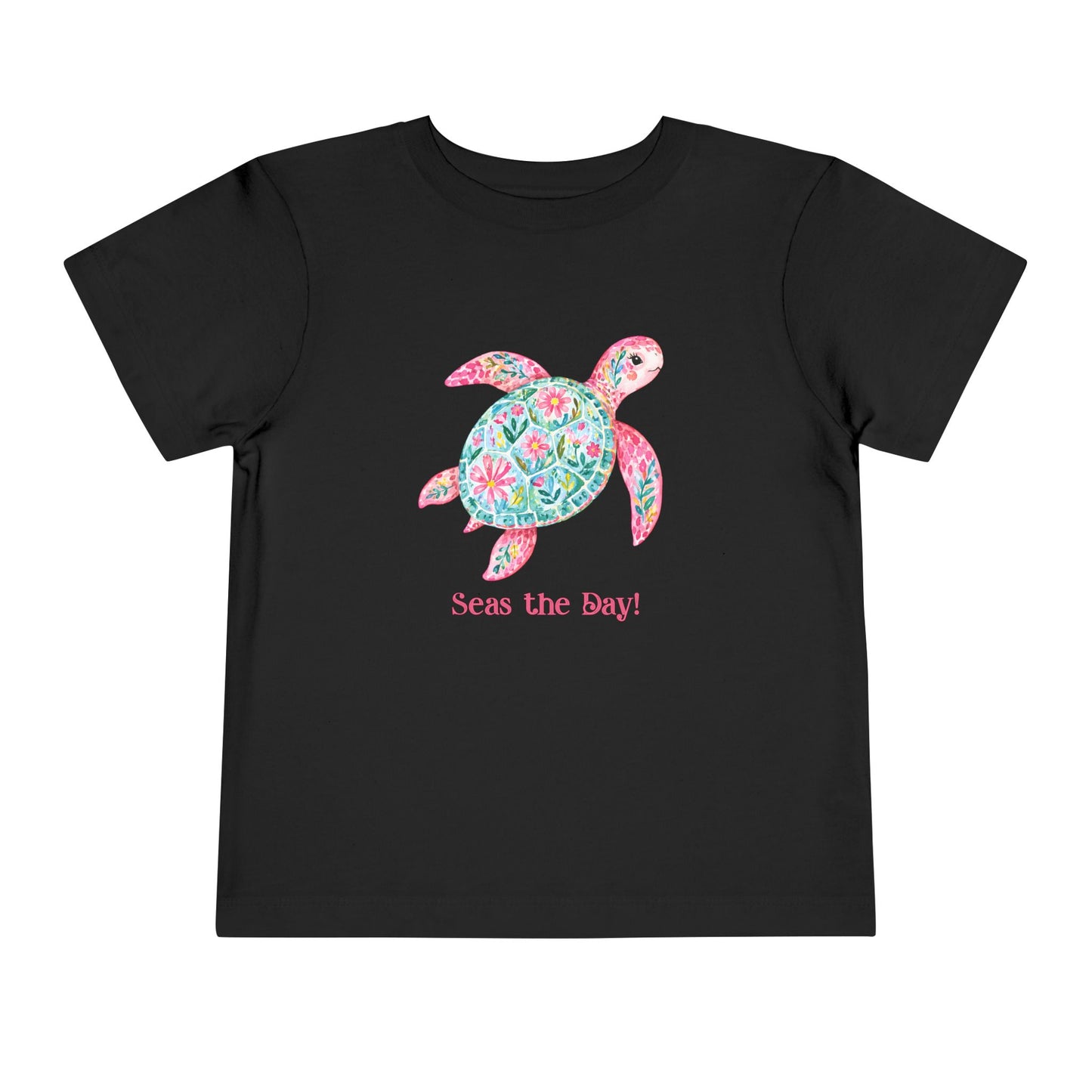 Toddler Tee - Animal - Seas the Day Turtle (01)