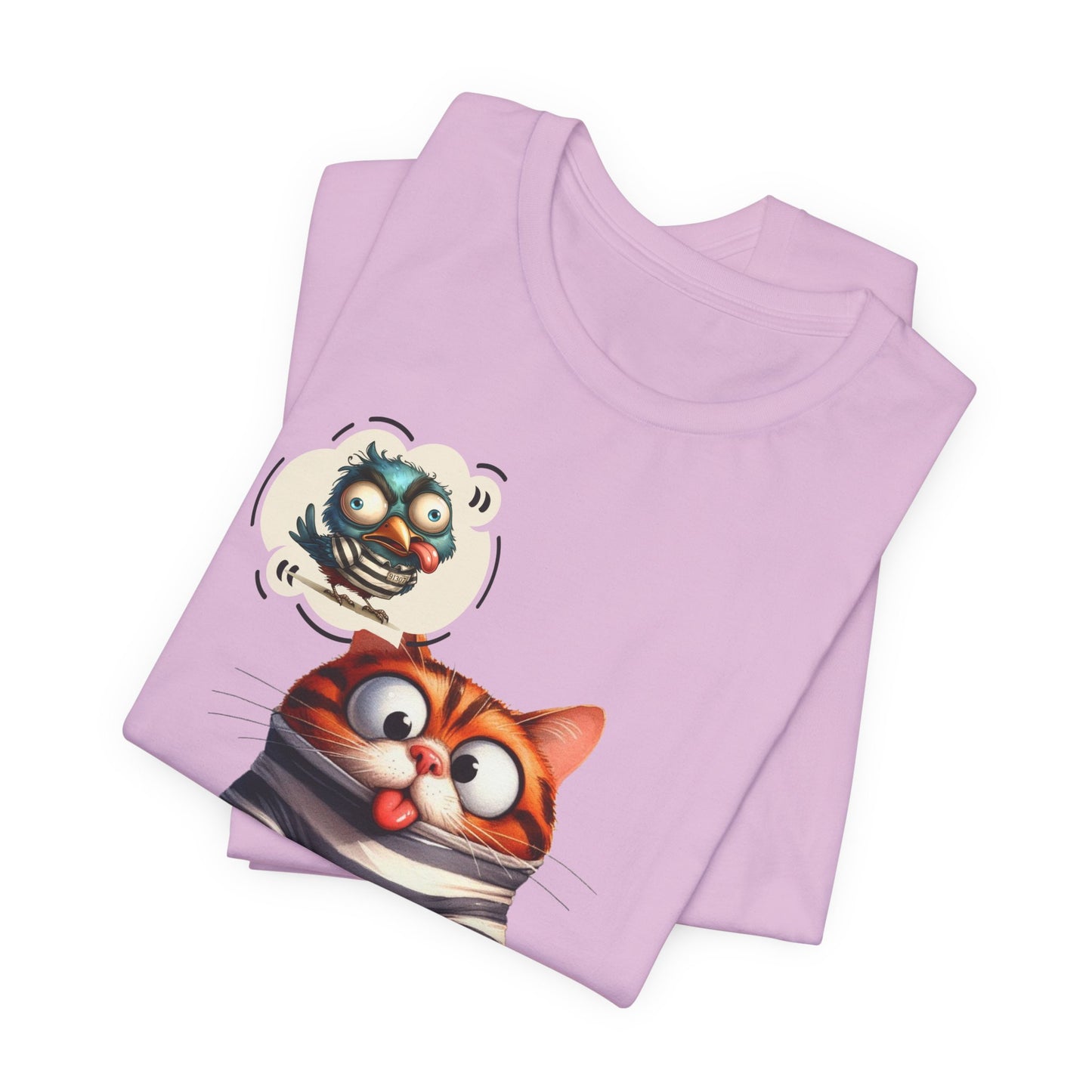 T-Shirt - Animal - Cat - I ate the jail bird (1a)