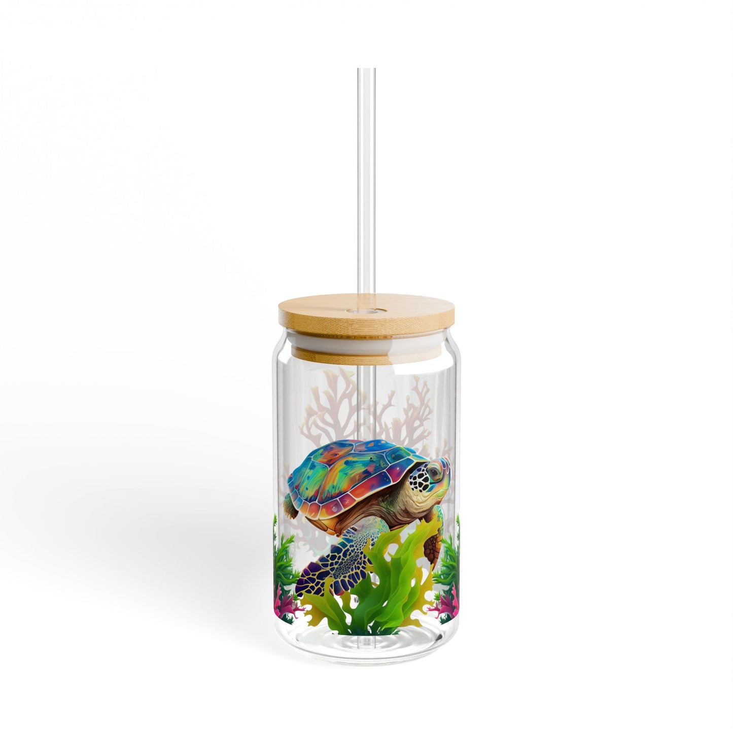 Sipper Glass - Animal - Turtle (1)