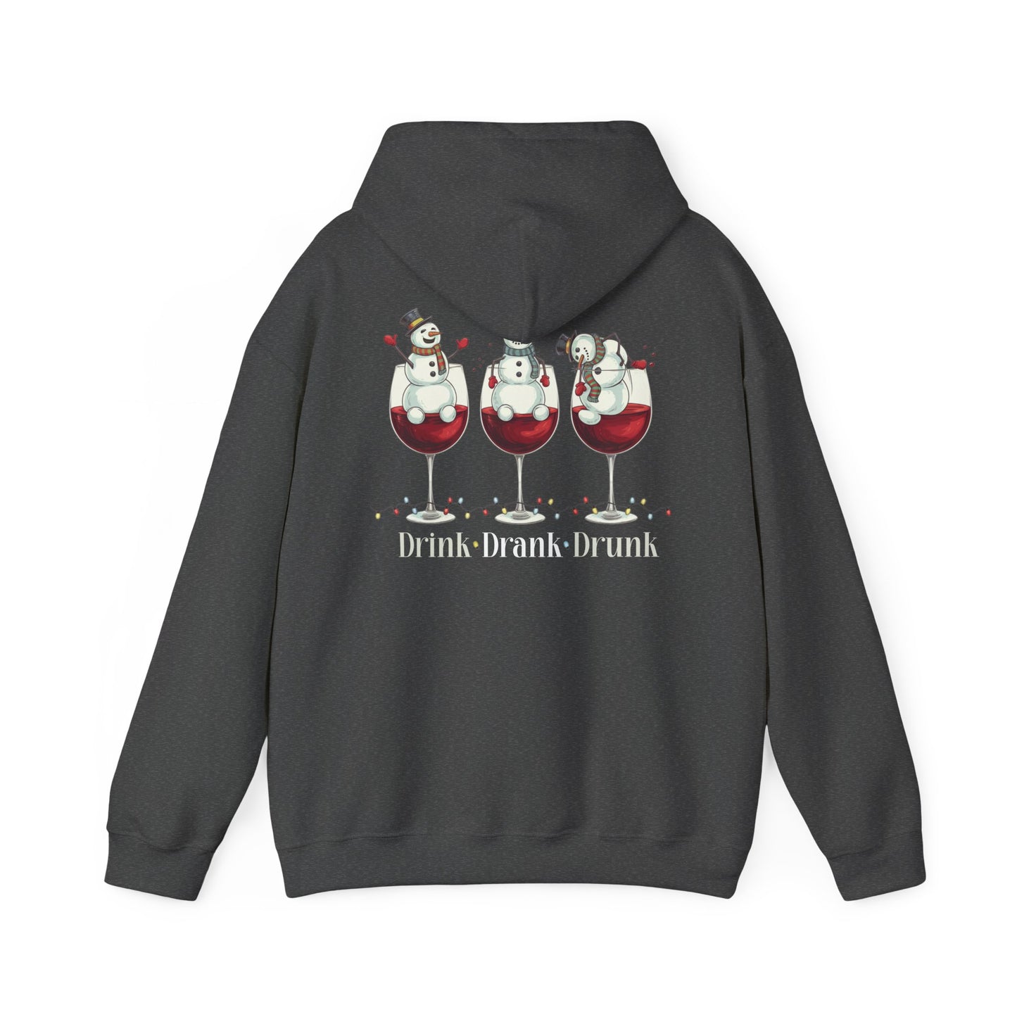 Heavy Blend Hoodie - Winter - Snowmen Drink Drank Drunk (01)