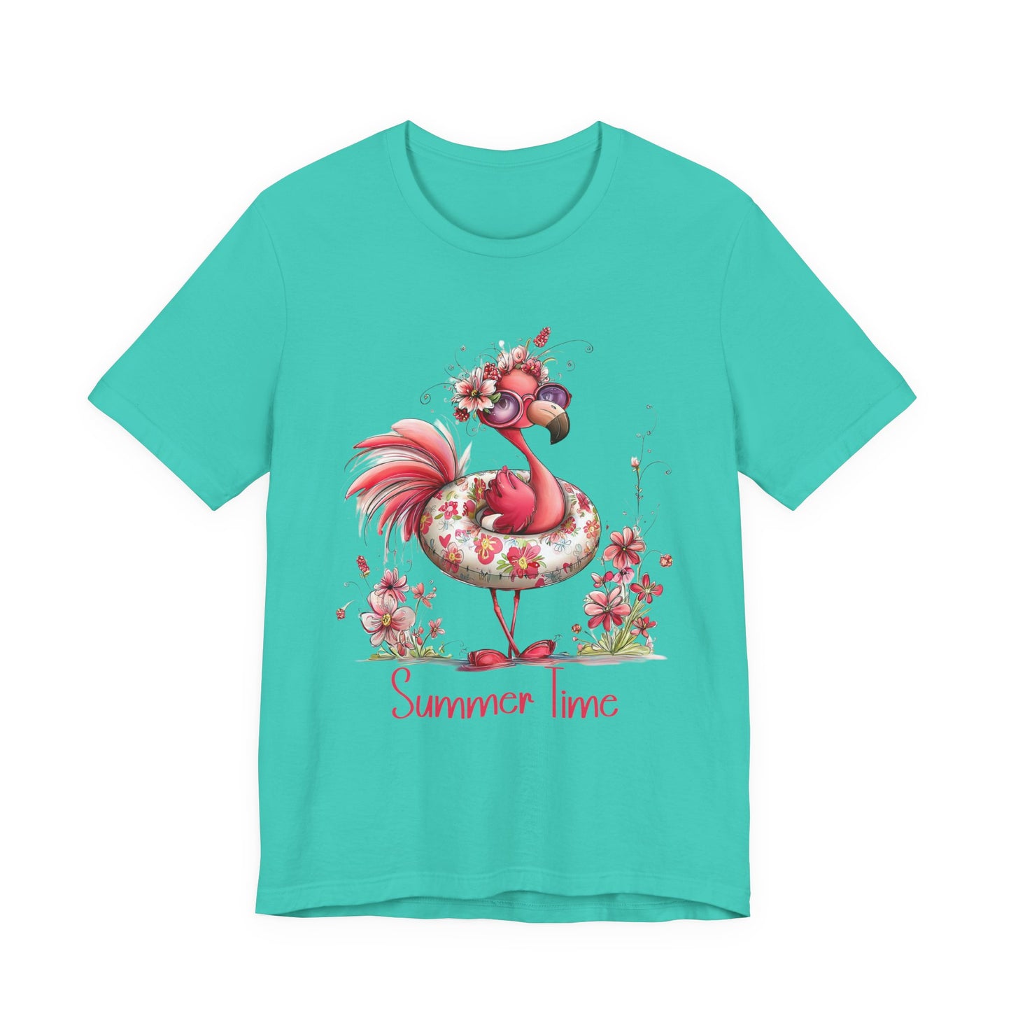 T-Shirt - Animal - Flamingo - Summer Time 01