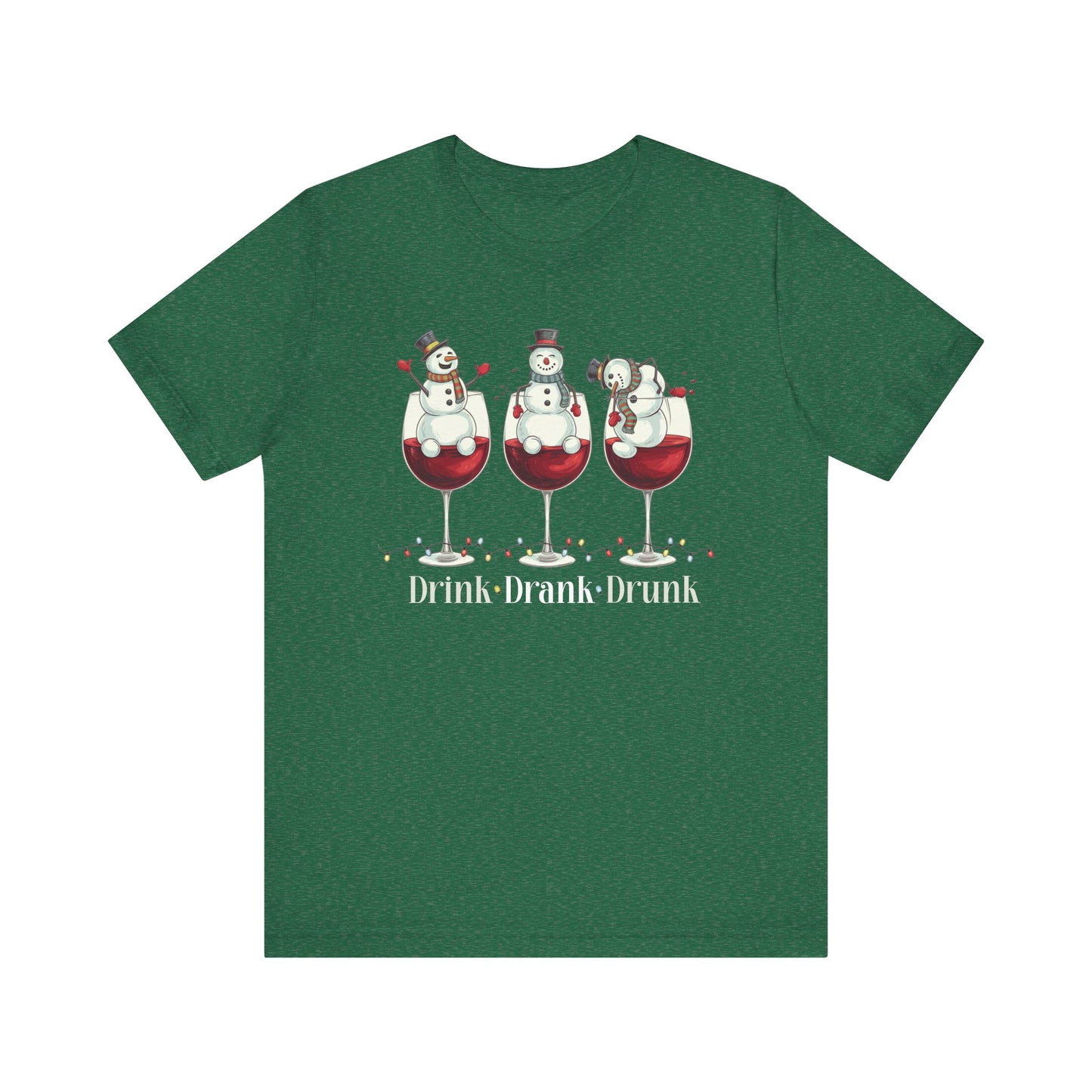 T-shirt - Christmas - Wine Snowmen (01)