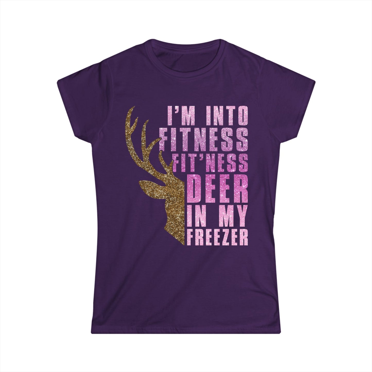 Female T-Shirt - Hunter - Fit'ness Deer in my Freezer (01b)