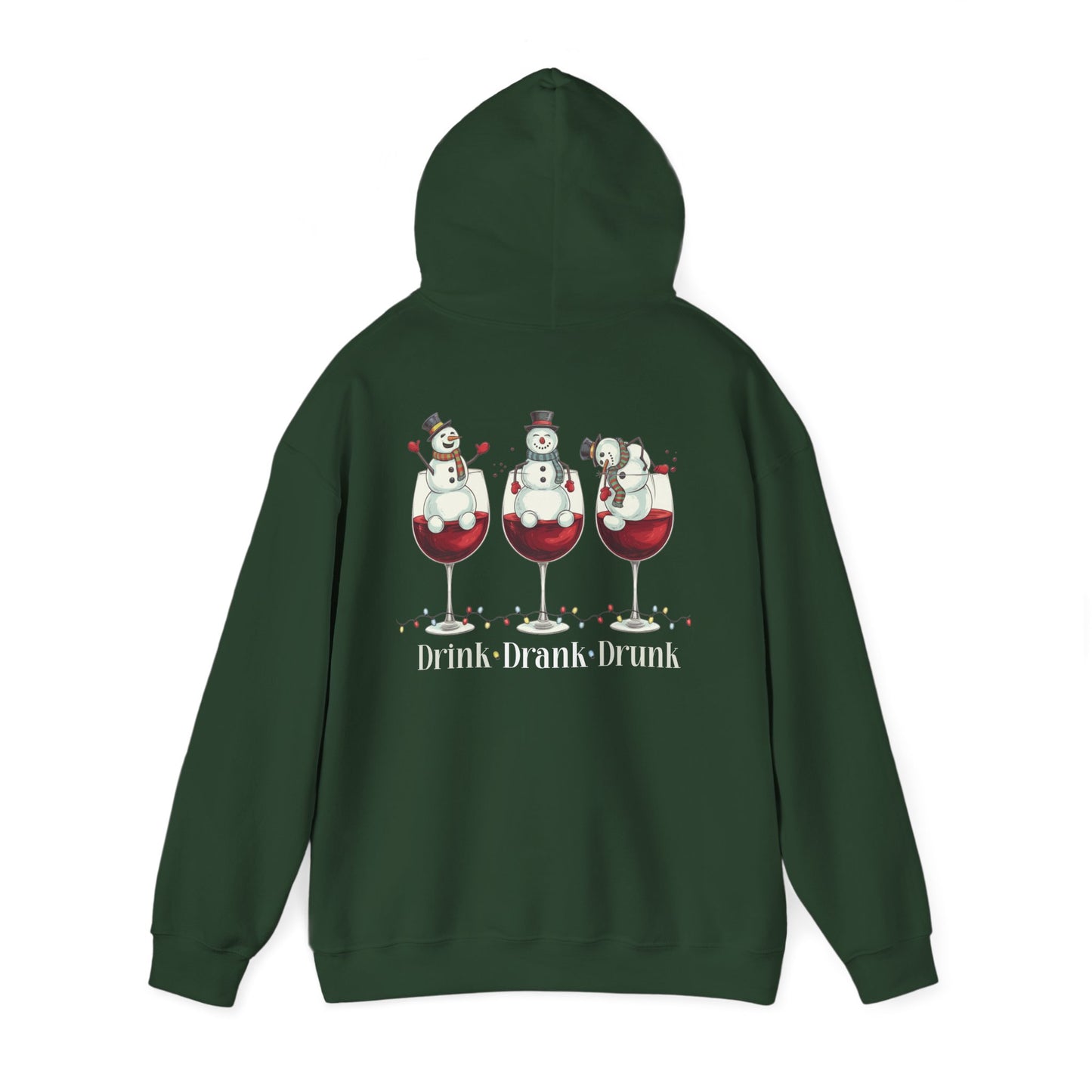 Heavy Blend Hoodie - Winter - Snowmen Drink Drank Drunk (01)
