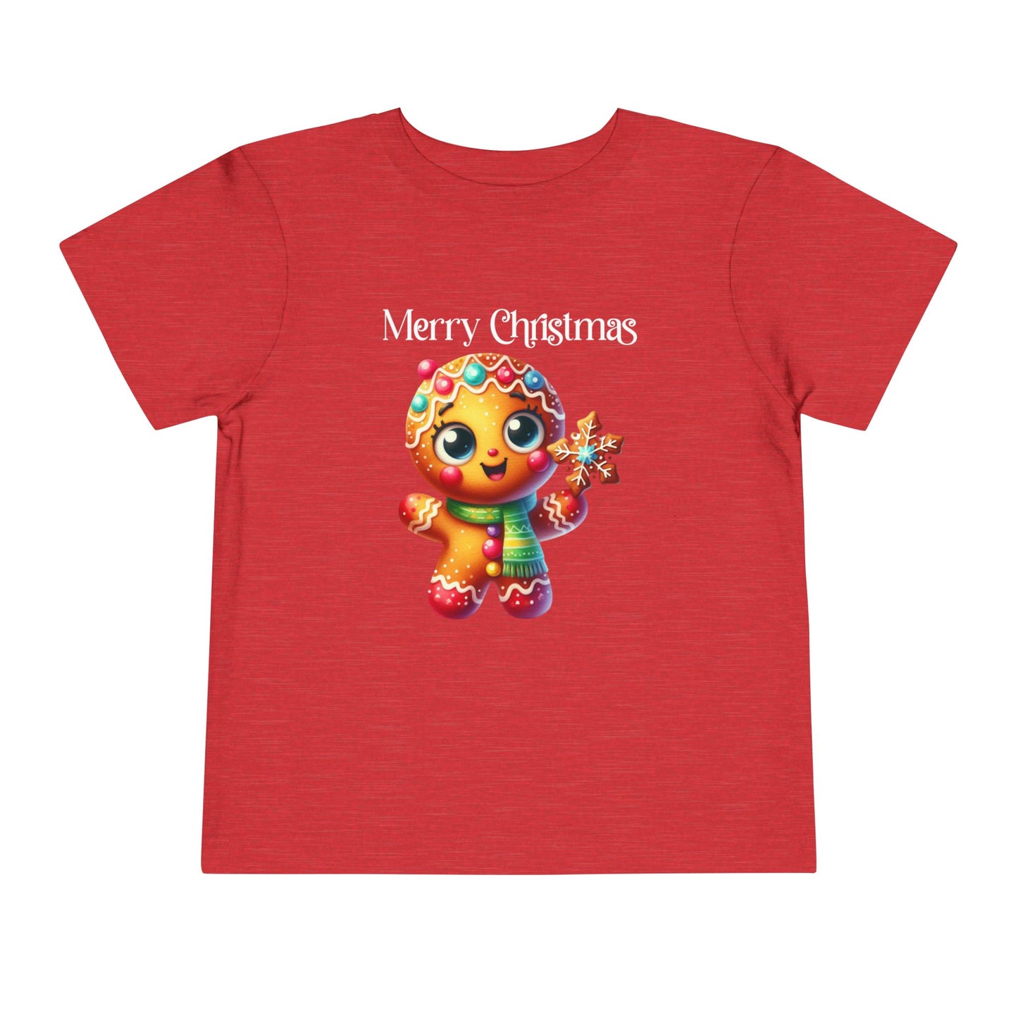 Toddler Tee - Christmas - Gingerbread - Merry Christmas (03a)
