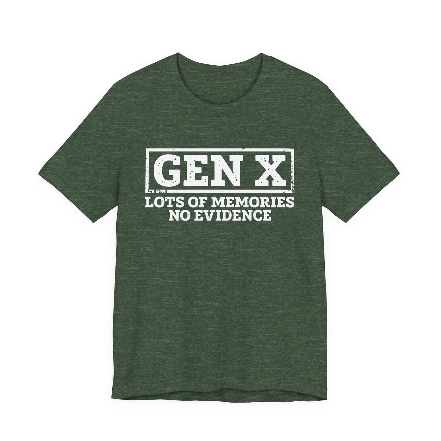 T-shirt - Sarcastic - GenX No Memories (01-white)