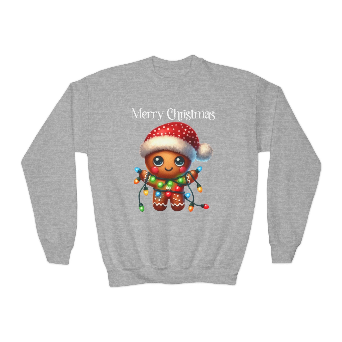 Child Sweatshirt - Christmas - Gingerbread - Merry Christmas (02a)