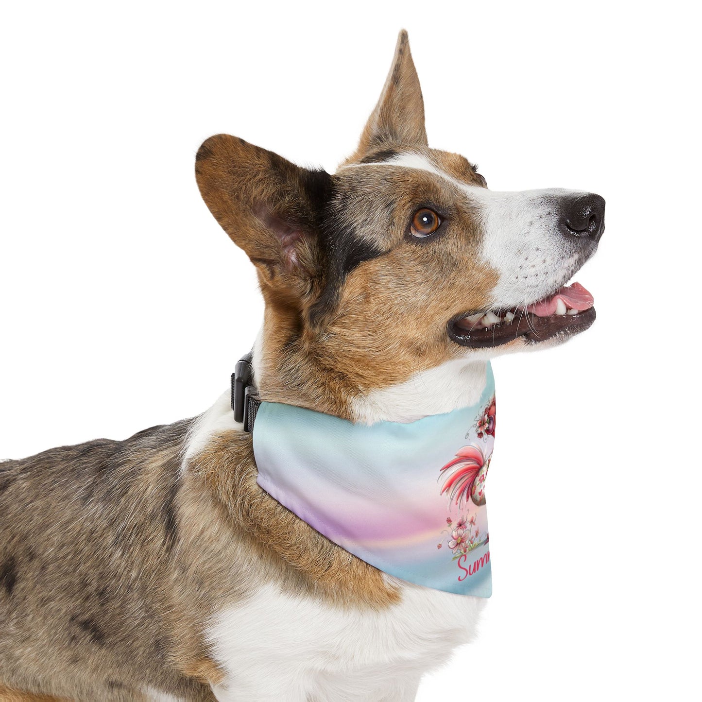 Pet Item - Bandana Collar - Flamingo - Summer Time (01)
