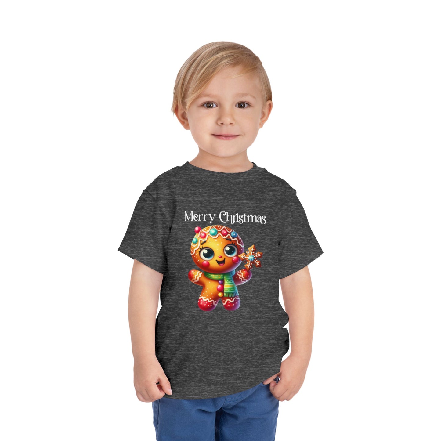 Toddler Tee - Christmas - Gingerbread - Merry Christmas (03a)