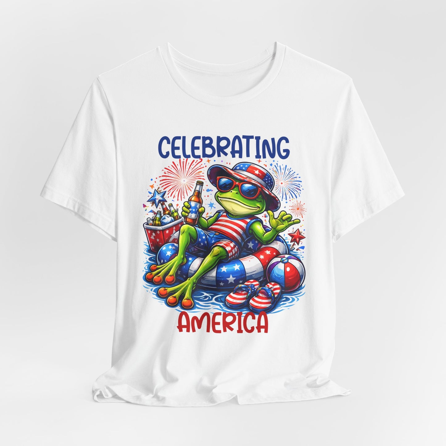 T-Shirt - American - Celebrating America Frog 01