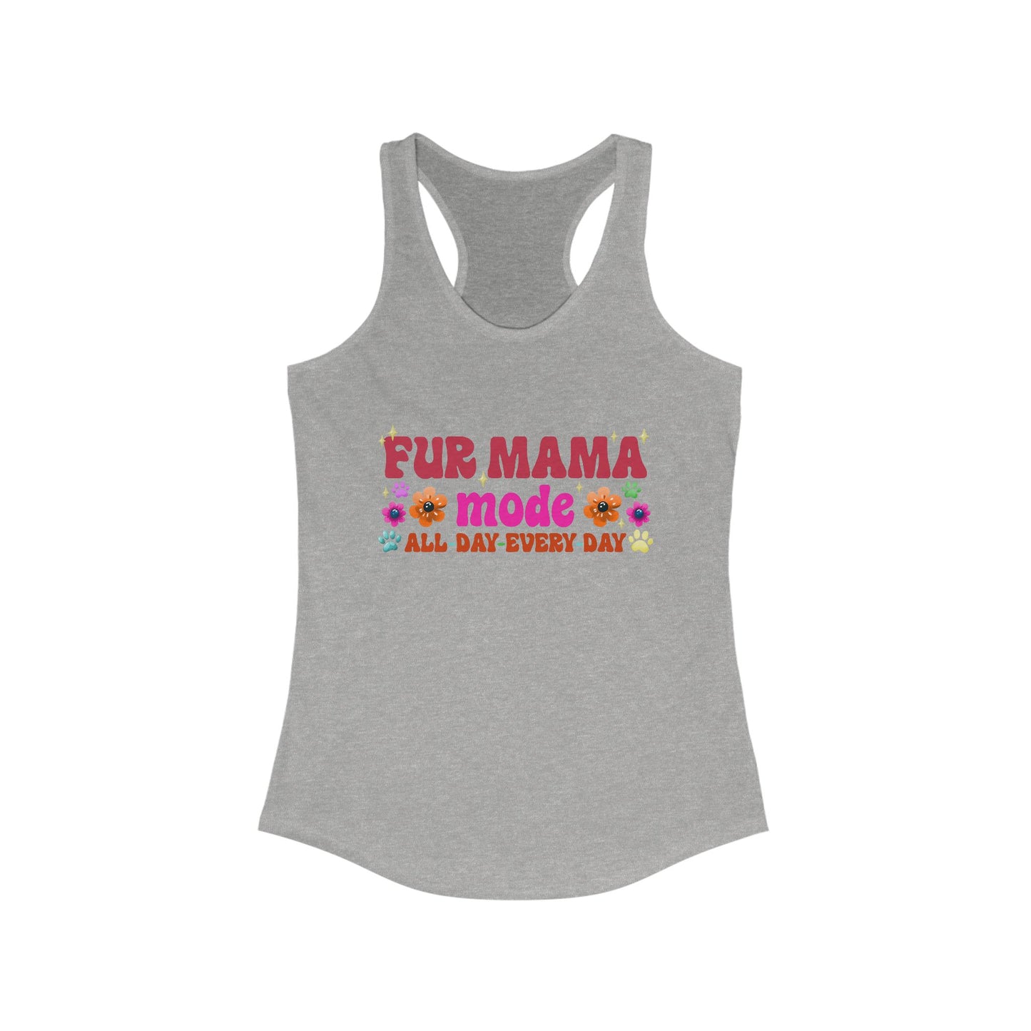 Female Tank Top - Fur Mama (1) - Razor Back