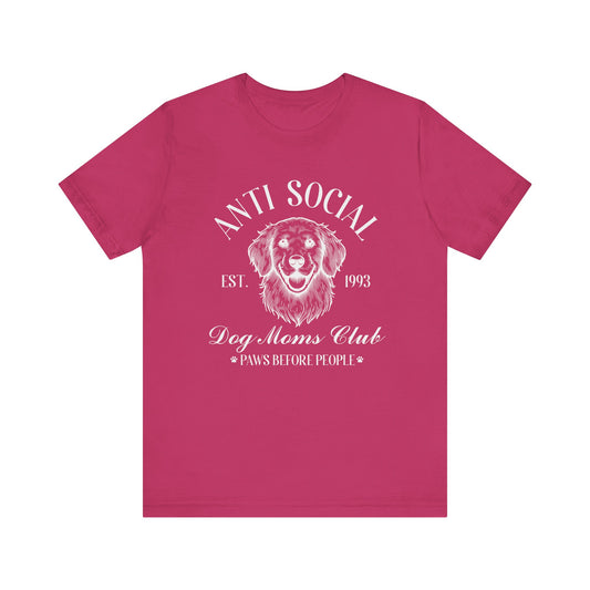 T-Shirt - Animal Lover - Anti-Social Dog Moms Club (1b)