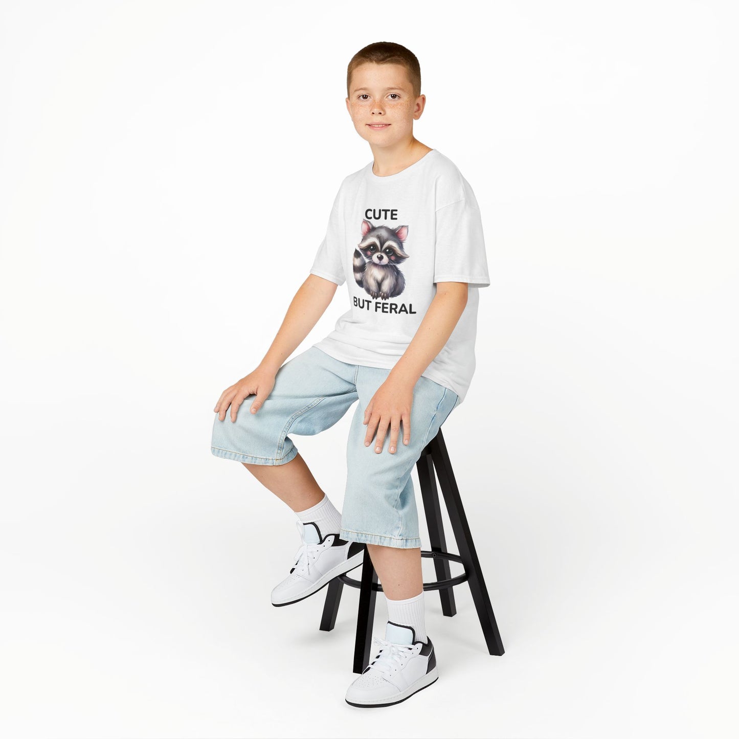 Child Tee - Animal / Racoon - Cute but Feral (02)