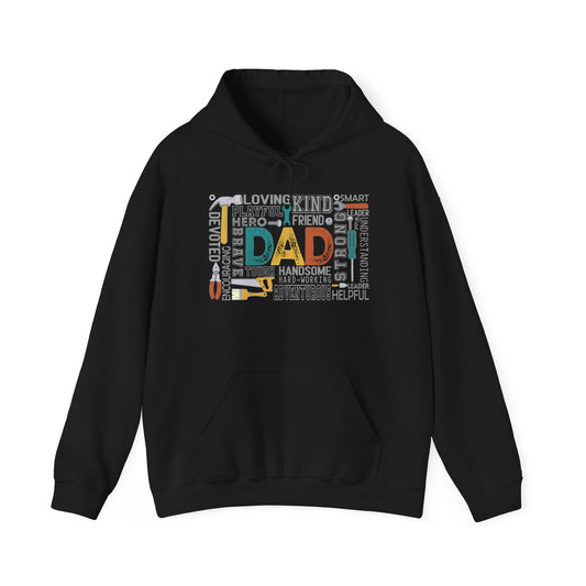 Hoodie - Dad - Handyman Dad (1) - Light Writing