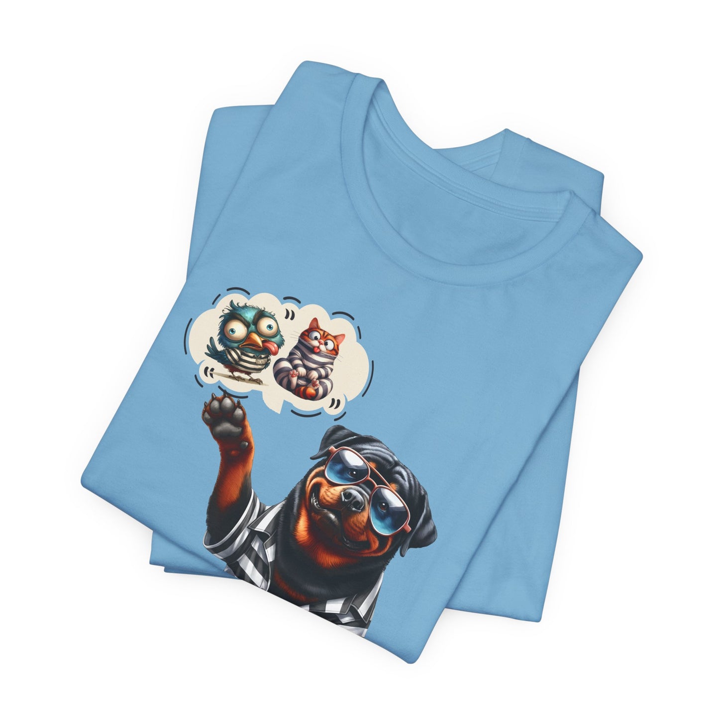 T-Shirt - Animal - Dog - I ate the cat that ate jail bird (1a)