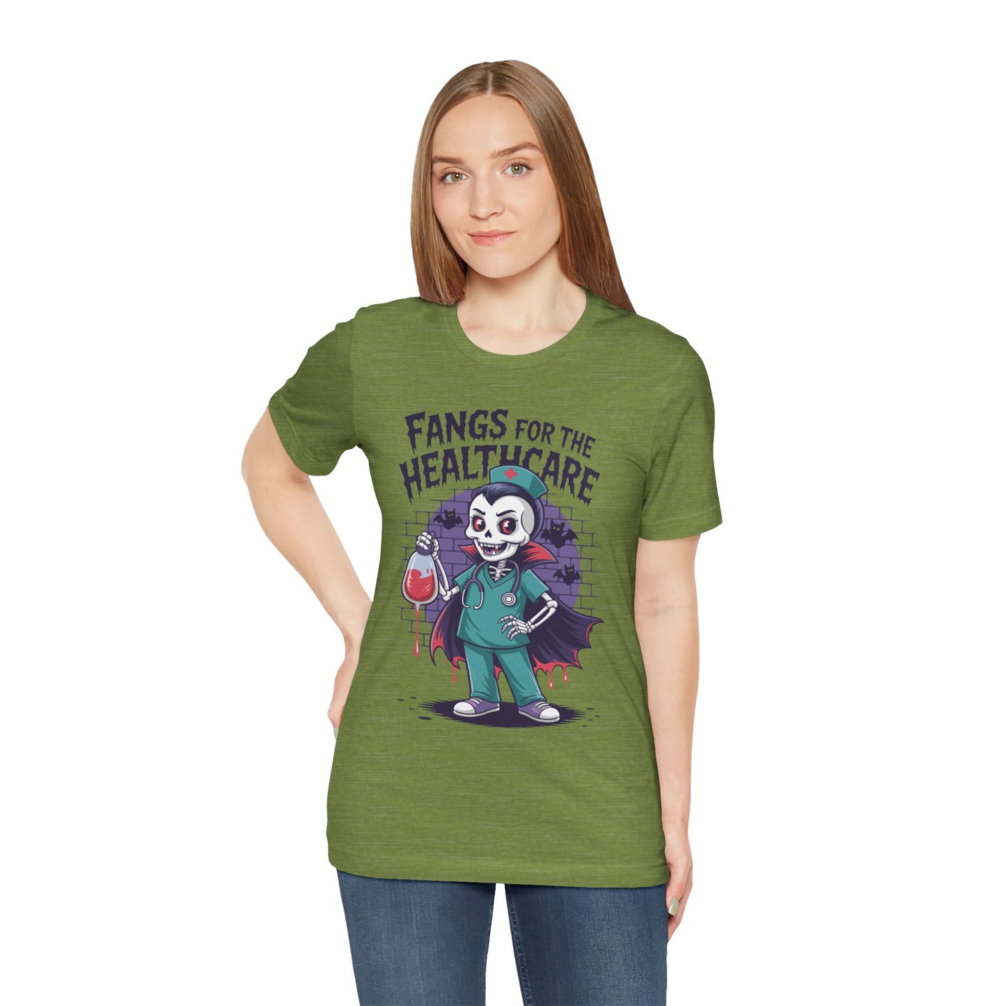T-Shirt - Medical / Halloween - Fangs for the Healthcare (01a)