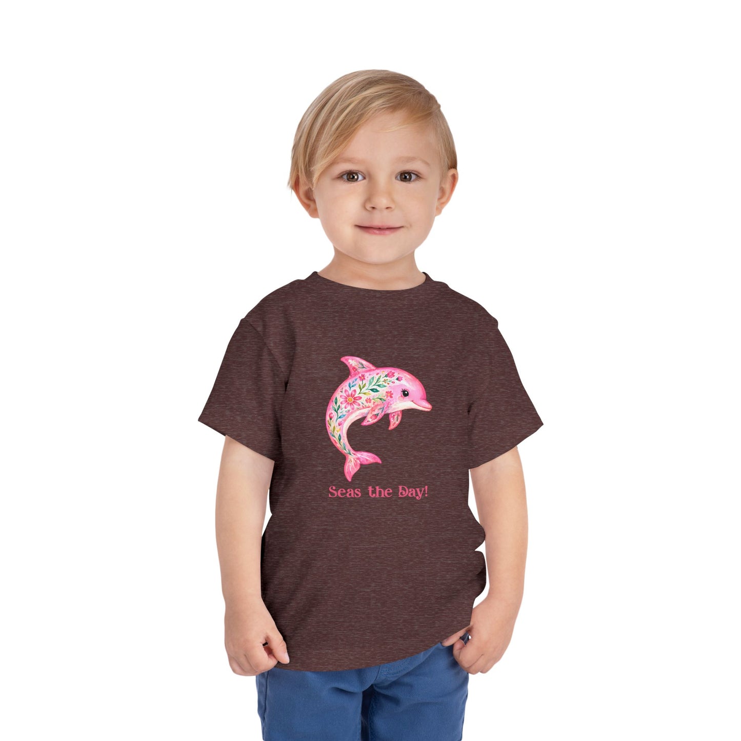 Toddler Tee - Animal - Seas the Day Dolphin (01)