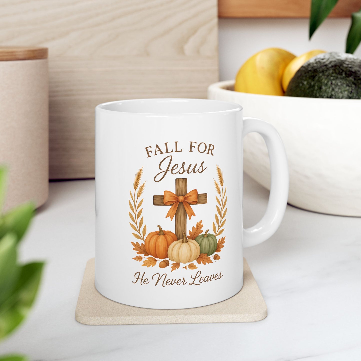 Ceramic Mug - Faith - Fall for Jesus (01 Autumn)