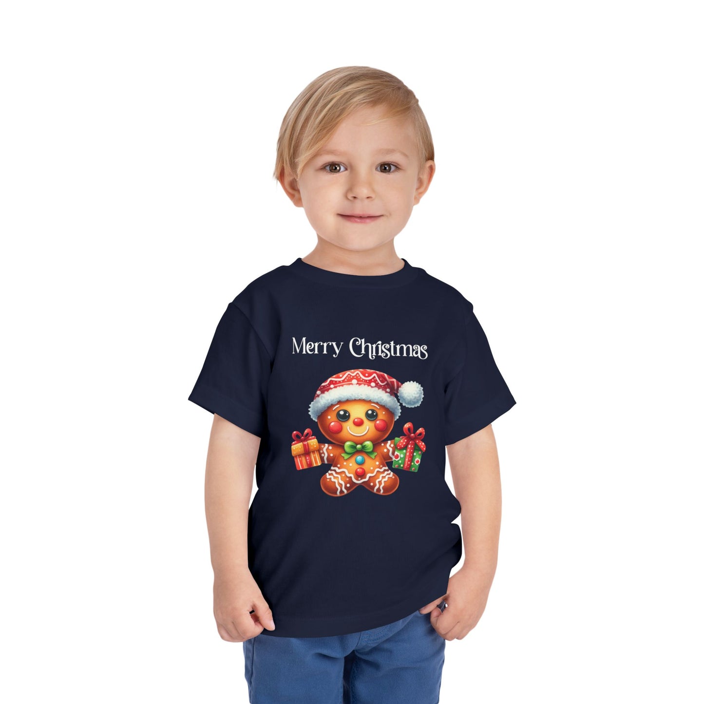 Toddler Tee - Christmas - Gingerbread - Merry Christmas (01a)