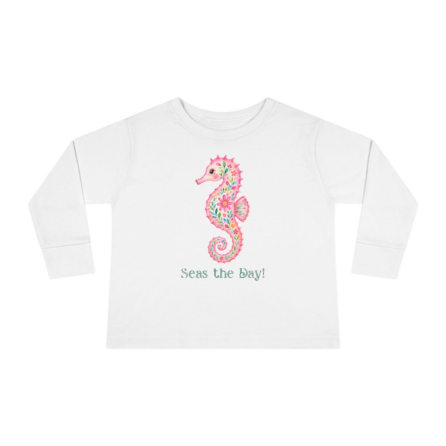 Toddler LS Tee - Animal - Seas the Day Seahorse (01)