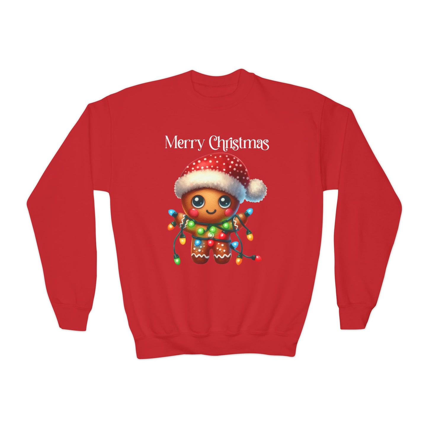 Child Sweatshirt - Christmas - Gingerbread - Merry Christmas (02a)