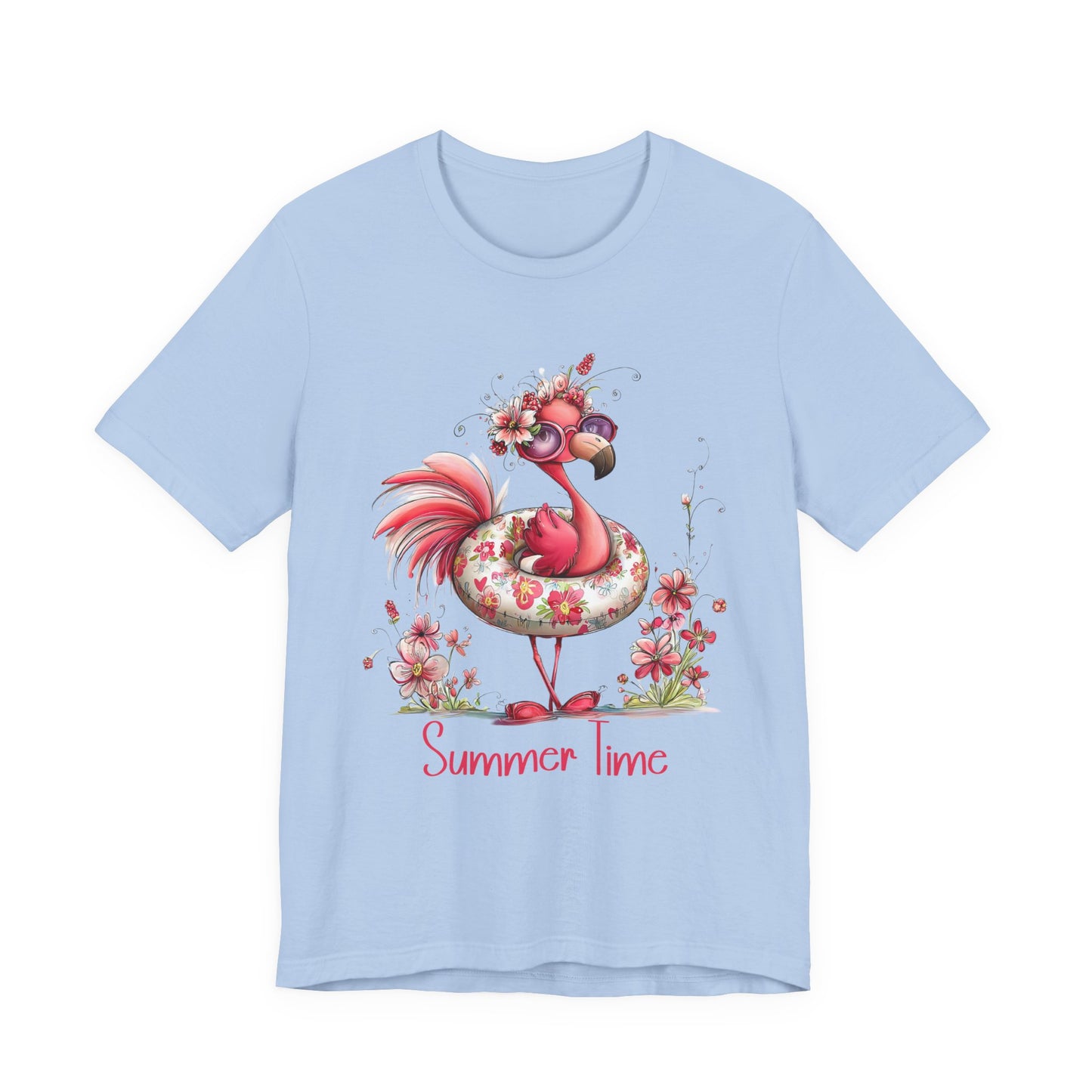 T-Shirt - Animal - Flamingo - Summer Time 01
