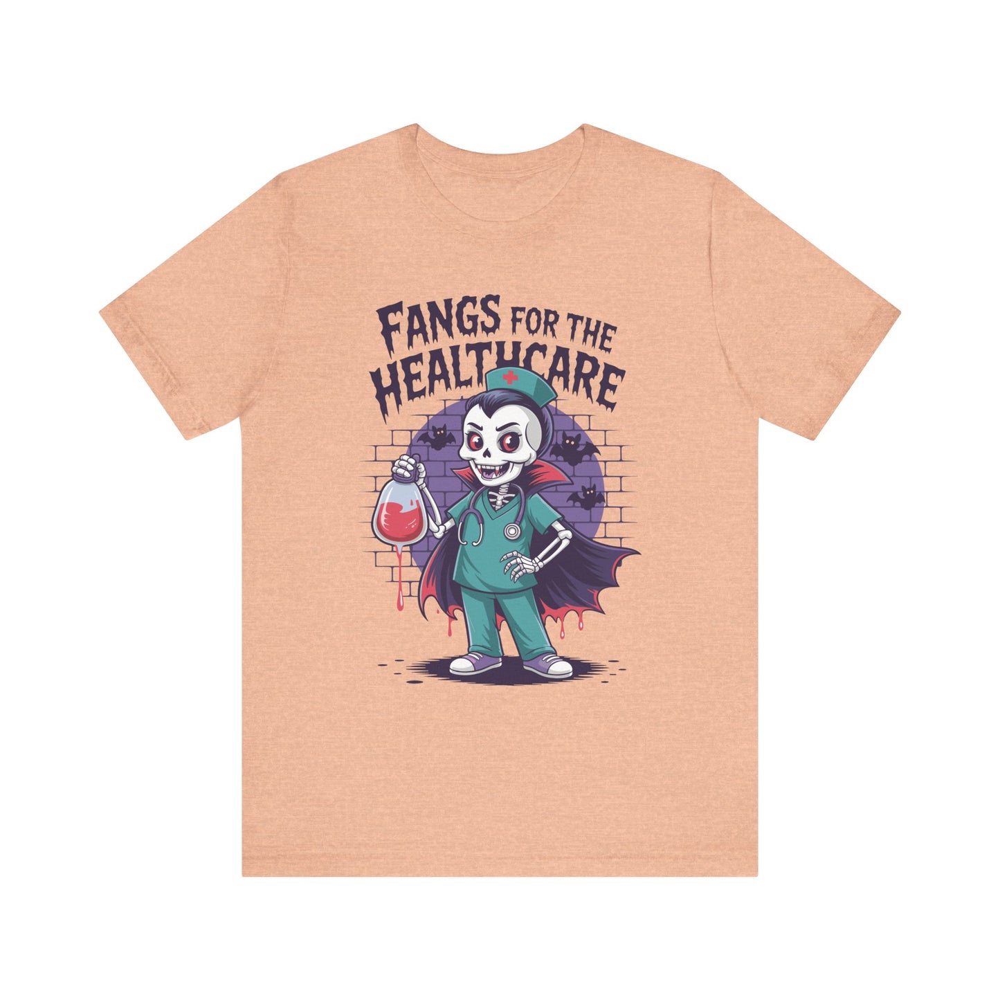 T-Shirt - Medical / Halloween - Fangs for the Healthcare (01a)