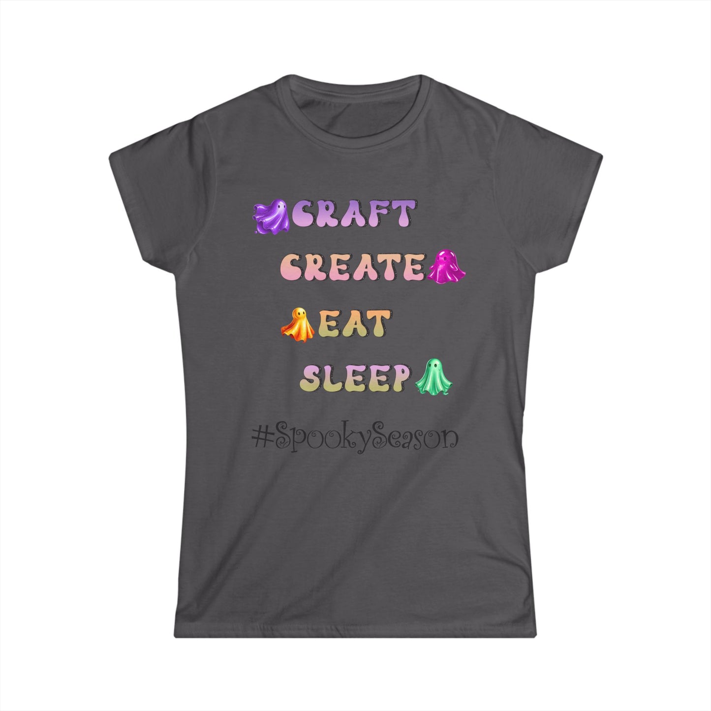 Female T-Shirt - Halloween - Craft Create Eat Sleep #spookyseason (01a)