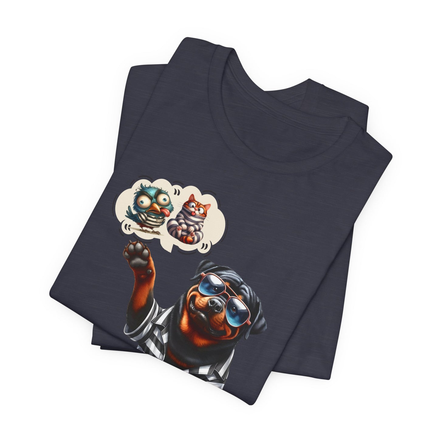 T-Shirt - Animal - Dog - I ate the cat that ate jail bird (1b)