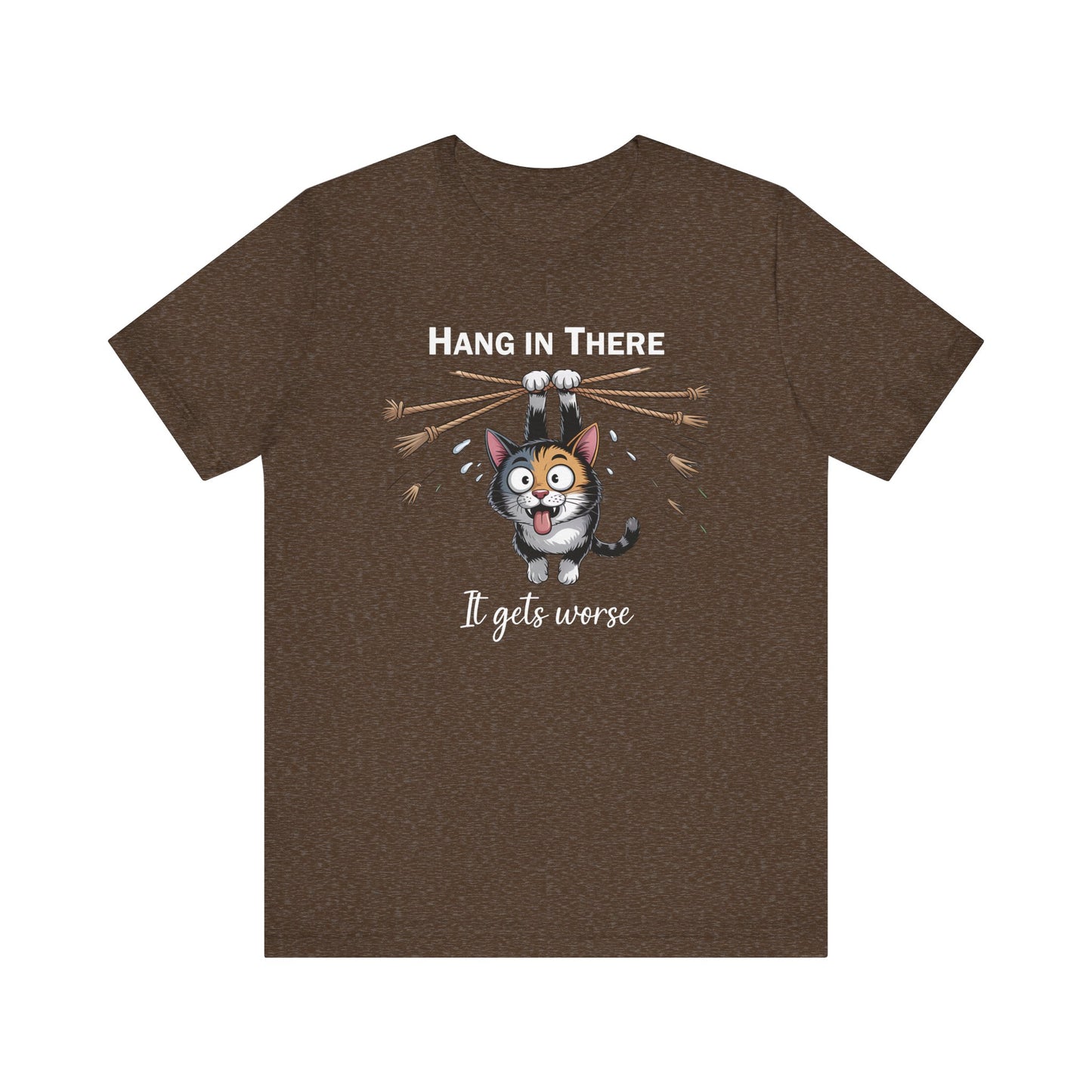 T-Shirt - Animal - Cat - Hang in there (1b)