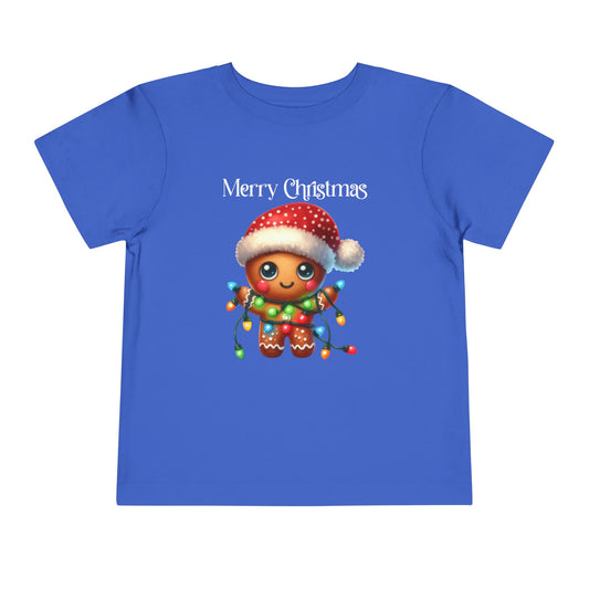 Toddler Tee - Christmas - Gingerbread - Merry Christmas (02a)