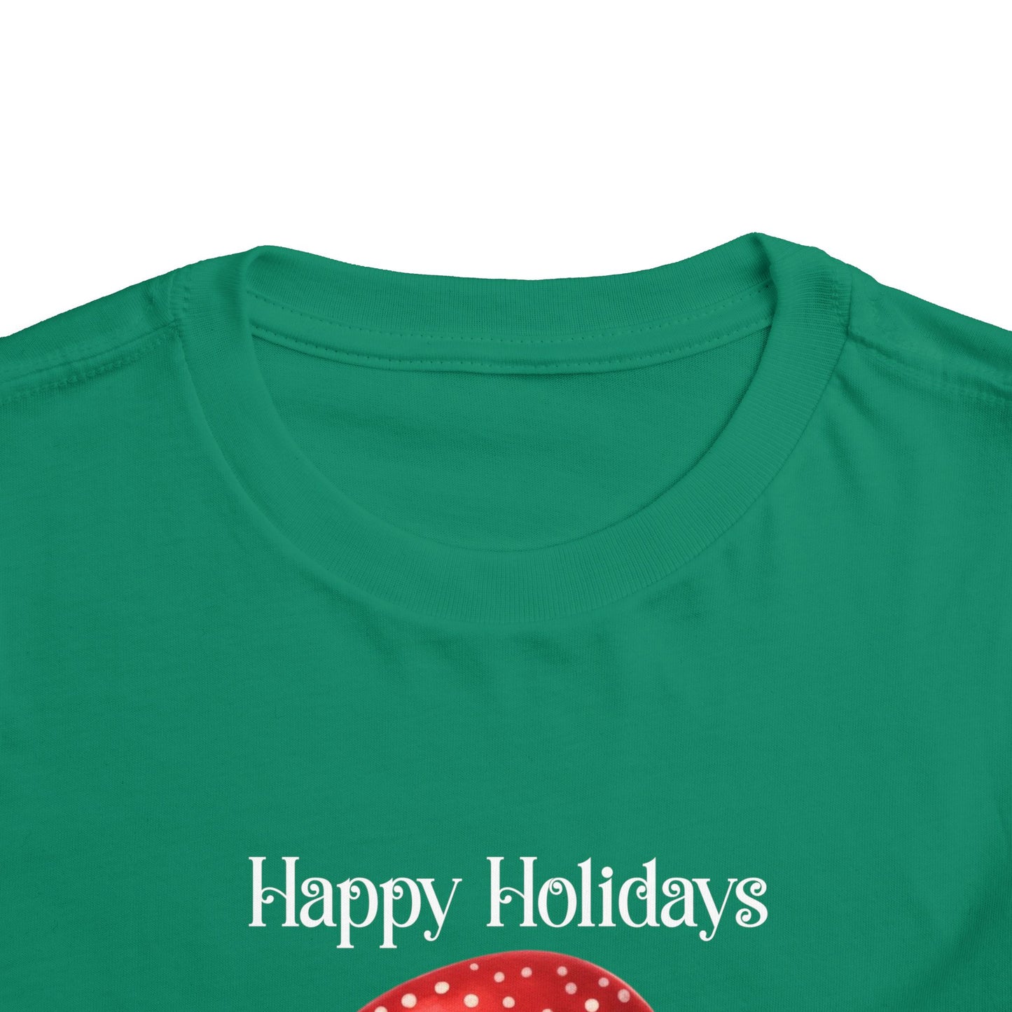 Toddler Tee - Christmas - Gingerbread - Happy Holidays (02a)