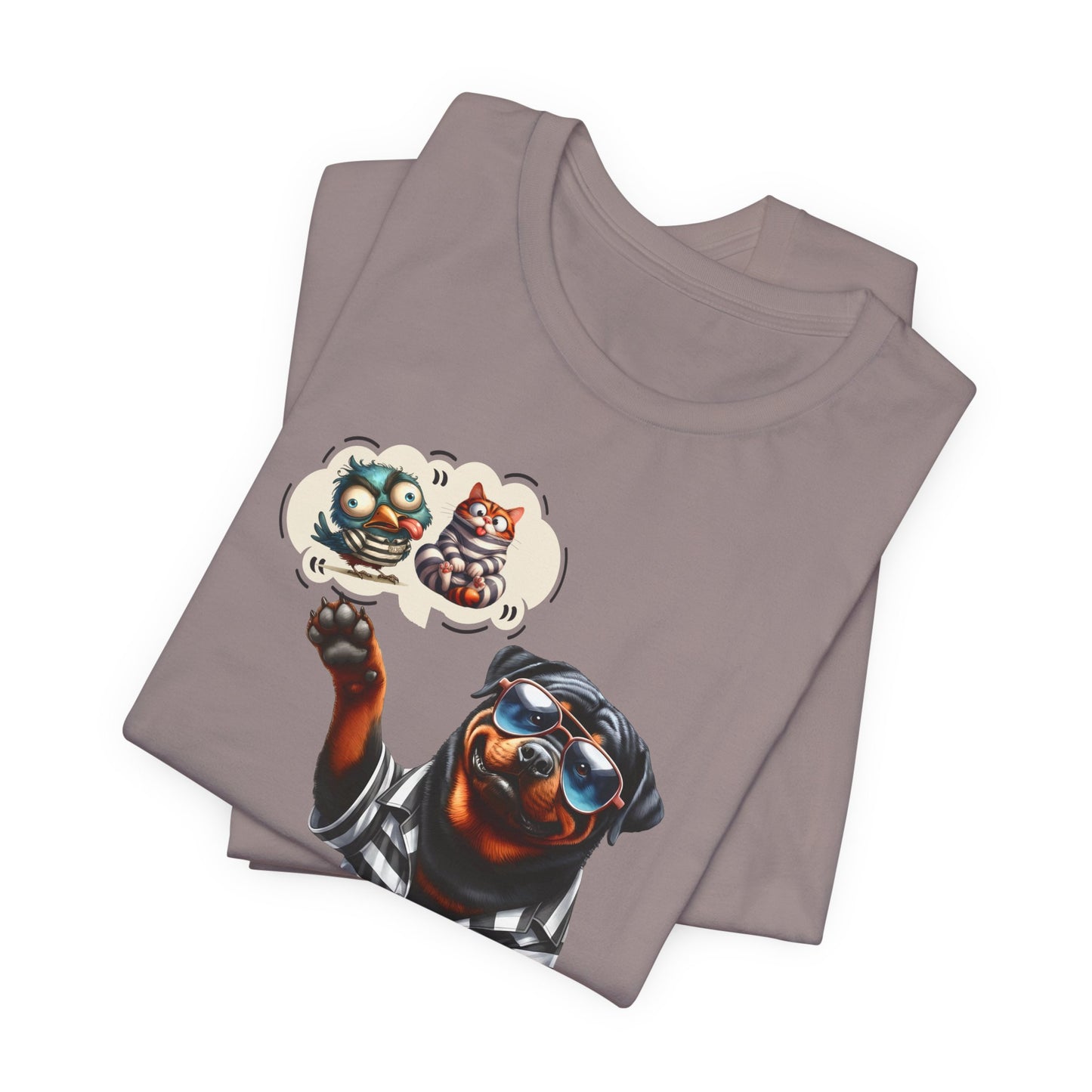 T-Shirt - Animal - Dog - I ate the cat that ate jail bird (1b)