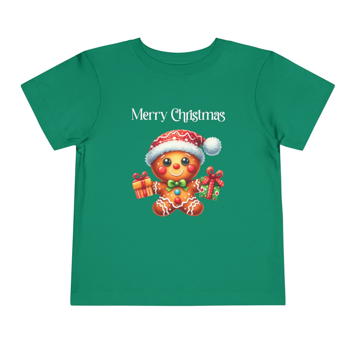 Toddler Tee - Christmas - Gingerbread - Merry Christmas (01a)