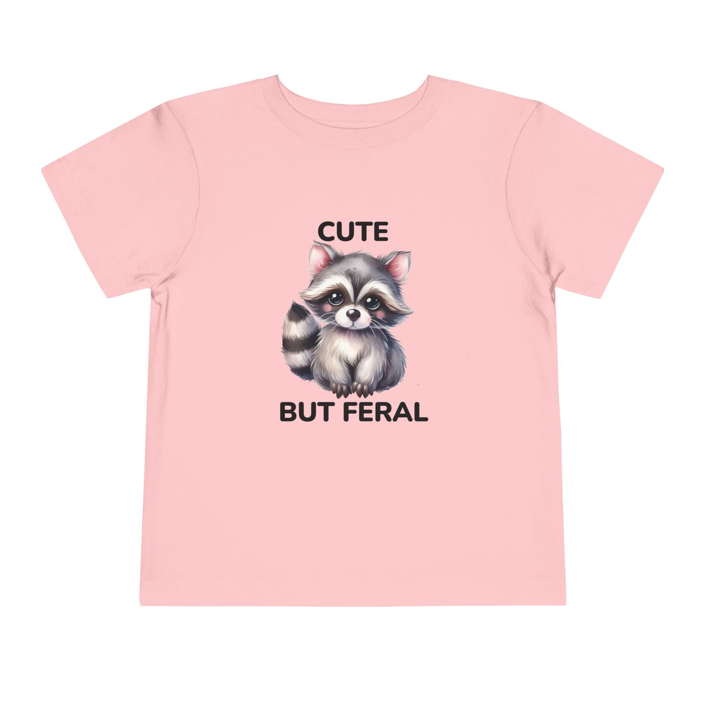 Toddler Tee - Animal / Racoon - Cute but Feral (02)