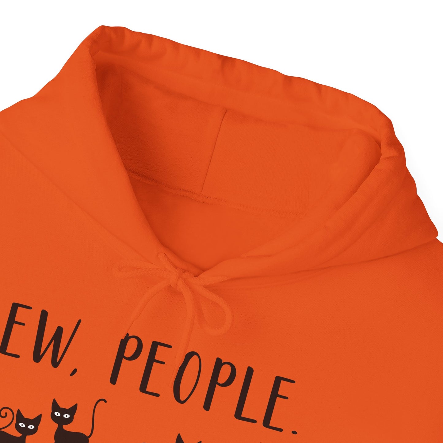 Heavy Blend Hoodie - Animal Lover - Ew People with Black Cats (01)