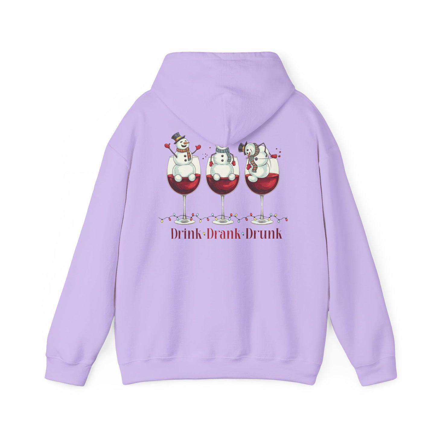 Heavy Blend Hoodie - Winter - Snowmen Drink Drank Drunk (01)