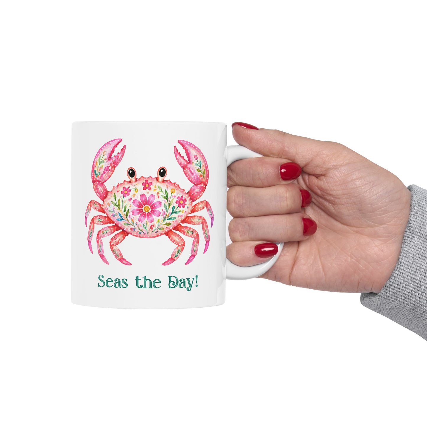 Ceramic Mug - Animal - Seas the Day Crab (01)