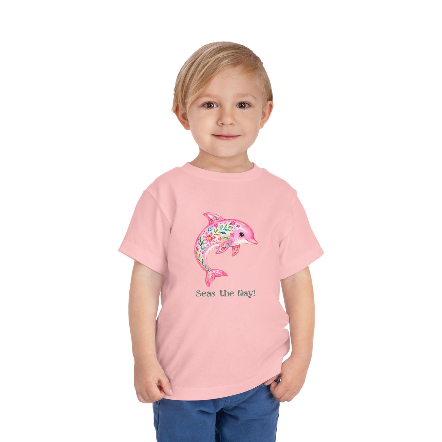 Toddler Tee - Animal - Seas the Day Dolphin (01)