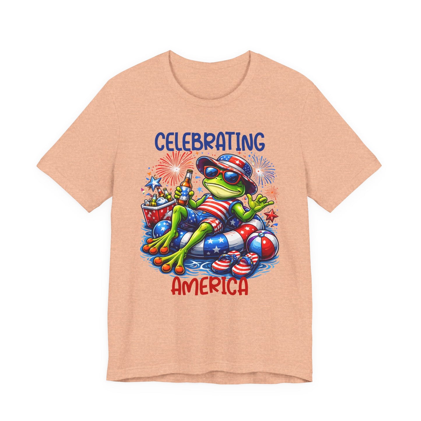 T-Shirt - American - Celebrating America Frog 01