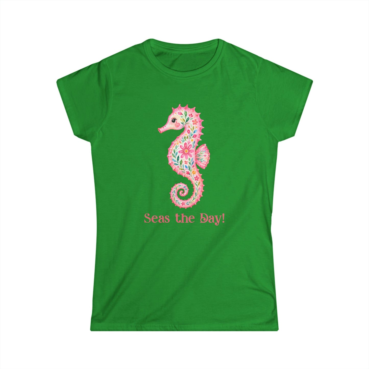 Female T-Shirt - Animal - Seas the Day Sea Horse (01)
