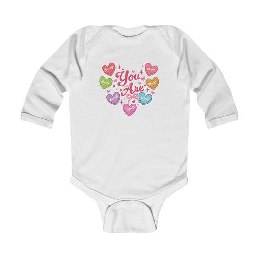 Onesie Long Sleeve - Valentine - Candy Hearts (1)